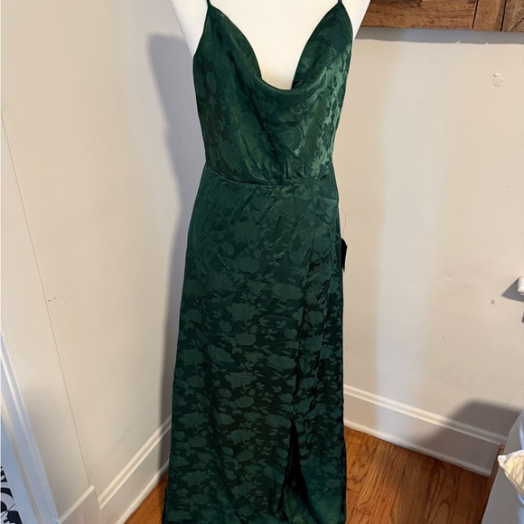 Lulus Elegant Green Evening Gown - Picture 3 of 4